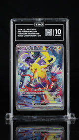 TAG 10 GEM MINT JAPANESE POKEMON 2023 PIKACHU EX 001/030 YOKOHAMA DEVK WSC23