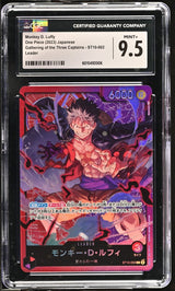 CGC 9.5 MINT+ Japanese One Piece 2023 Monkey D. Luffy ST10-002 Three Captains