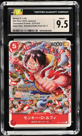 CGC 9.5 MINT+ Japanese One Piece 2023 Monkey D. Luffy ST01-012 Standard Pack