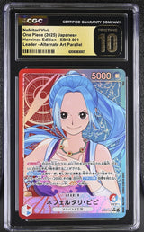 CGC 10 PRISTINE JAPANESE ONE PIECE 2025 Nefertari Vivi EB03-001 Heroines Edition