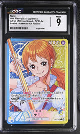 CGC 9 MINT Japanese One Piece 2025 NAMI OP11-041 ALTERNATE ART