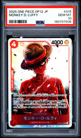 PSA 10 GEM MINT One Piece 2025 Monkey D. Luffy OP12-015 LEGACY OF THE MASTER
