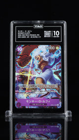 TAG 10 GEM MINT 2025 Monkey D. Luffy OP05-119 SR Japanese One Piece 2nd Annversa