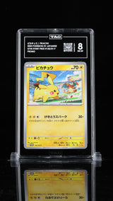 TAG 8 NM MT JAPANESE POKEMON 2023 PIKACHU 120/SV-P GYM EVENT PROMO
