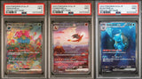 SET 3 PSA 9 Japanese Pokemon VENUSAUR CHARIZARD BLASTOISE 200 202 201/165 SV2a
