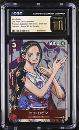CGC 10 PRISTINE JAPANESE ONE PIECE 2022 NICO ROBIN ST01-008 25TH ANV. PREMIUM