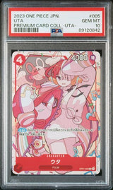 PSA 10 GEM MINT JAPANESE ONE PIECE 2023 UTA OP01-005 PREMIUM CARD COLL