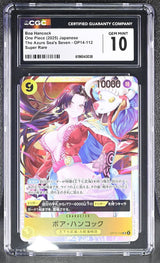 CGC 10 GEM MINT Japanese One Piece 2025 Boa Hancock OP14-112 Azure Sea's Seven