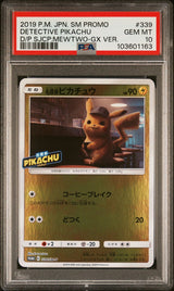 PSA 10 GEM MINT JAPANESE POKEMON 2019 DETECTIVE PIKACHU 339/SM-P PROMO