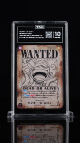 TAG 10 GEM MINT JAPANESE ONE PIECE 2024 MONKEY D LUFFY OP05-119 WANTED ALT ART