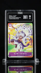 TAG 9 MINT JAPANESE ONE PIECE 2025 MONKEY D. LUFFY P-041 PROMOS 7-ELEVEN CA