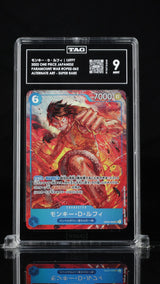 TAG 9 MINT JAPANESE ONE PIECE 2022 Monkey D. Luffy OP02-062 Alternate Art