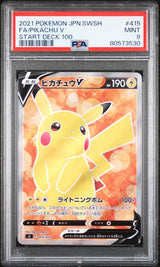PSA 9 MINT JAPANESE POKEMON  2021  FA/PIKACHU V 415/414 Start Deck 100 SI