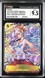 CGC 9.5 MINT+ Japanese One Piece 2025 Yamato EB03-057 Heroines Edition ALT ART