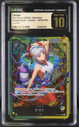 CGC 10 PRISTINE Japanese One Piece 2025 Yamato OP06-022 Starter Deck
