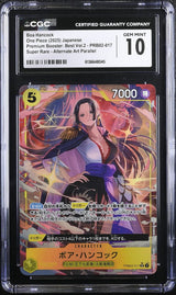 CGC 10 GEM MINT JAPANESE ONE PIECE 2025 Boa Hancock PRB02-017 Best Vol.2