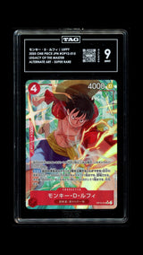 TAG 9 MINT One Piece 2025 Monkey D. Luffy OP12-015 Legacy of Master ALT ART