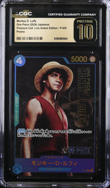 CGC 10 PRISTINE Japanese One Piece 2024 Monkey D. Luffy P-055 Live Action
