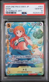 PSA 10 GEM MINT Japanese One Piece 2025 NAMI EB03-053 Alternate Art