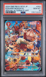 PSA 10 GEM MINT JAPANESE ONE PIECE 2024 EDWARD NEWGATE ST15-002 ALTERNATE ART