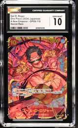 CGC 10 GEM MINT Japanese One Piece 2024 Gol D. Roger OP09-118 A New Emperor SEC