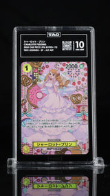 TAG 10 GEM MINT JAPANESE ONE PIECE 2024 Charlotte Pudding OP03-112 Special Alt.