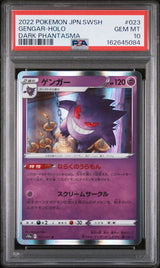 PSA 10 GEM MINT Japanese Pokemon 2022 Gengar 023/071 Dark Phantasma S10a