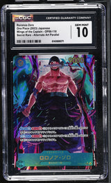 CGC 10 GEM MINT JAPANESE ONE PIECE 2023 Roronoa Zoro OP06-118 ALTERNATE ART