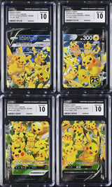 SET 4 CGC 10 GEM MINT JAPANESE SEQUENTIAL 2021 Pikachu V-UNION 025-028/028 S8a