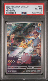 PSA 8 NM-MT JAPANESE POKEMON 2023 PIKACHU 173/165 POKEMON 151 ART RARE AR SV2a