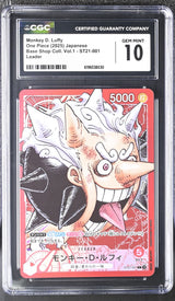 CGC 10 GEM MINT Japanese One Piece 2025 Monkey D. Luffy ST21-001 Limited VOL.1