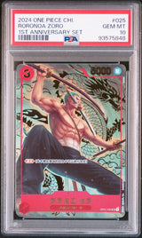 PSA 10 GEM MINT JAPANESE ONE PIECE 2024 RORONOA ZORO OP101-025 1ST ANV