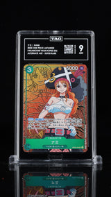 TAG 9 MINT JAPANESE ONE PIECE 2022 Nami OP02-036 Paramount War Alt Art SR