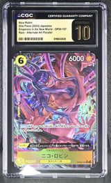 CGC 10 PRISTINE Japanese One Piece 2024 Nico Robin OP09-107 Emperors