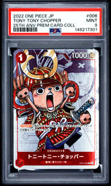 PSA 9 MINT One Piece 2022 Tony Tony Chopper ST01-006 Parallel 25th ANV.