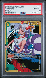 PSA 10 GEM MINT JAPANESE ONE PIECE 2024 YAMATO OP01-121 PRB-01 THE BEST SR