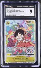 CGC 9 MINT Japanese ONE PIECE 2024 Monkey D. Luffy OP07-109 500 Years SR