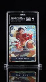 TAG 9 MINT Japanese One Piece 2024 Monkey D. Luffy P-075 Selection Vol. 3