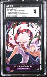 CGC 9 MINT Japanese One Piece 2023 Monkey D. Luffy P-041 1ST ANNIVERSARY