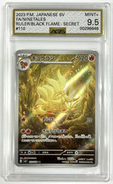 AGS 9.5 MINT+ Japanese Pokemon 2023 Ninetales 110/108 Ruler Black SV3