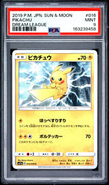 PSA 9 MINT JAPANESE POKEMON 2019 PIKACHU 016/049 DREAM LEAGUE SM11b