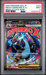 PSA 9 MINT JAPANESE POKEMON 2025 Mega Charizard X ex 223/193 Mega Dream M2a