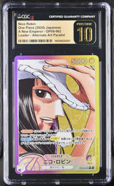 CGC 10 PRISTINE Japanese One Piece 2024 Nico Robin OP09-062 Emperors(ALT ART)