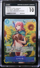 CGC 10 GEM MINT JAPANESE ONE PIECE 2024 REBECCA OP10-058 ALT ART