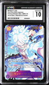 CGC 10 GEM MINT Japanese One Piece 2024 MONKEY D. LUFFY OP05-119 PRB01 ALT ART
