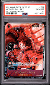 PSA 10 GEM MINT One Piece JAPANESE 2023 Monkey D. Luffy ST01-012 1ST ALT. ART