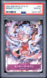 PSA 10 GEM MINT Japanese One Piece 2024 Monkey D. Luffy P-041 One Piece Day