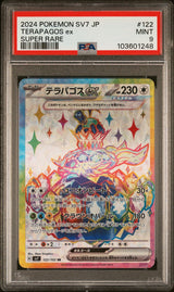 PSA 9 MINT Japanese Pokemon Card Terapagos ex 122/102 Stellar Miracle SV7