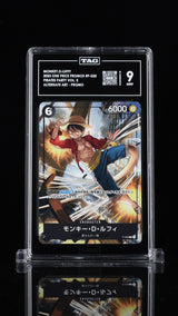 TAG 9 MINT Japanese ONE PIECE 2023 MONKEY D. LUFFY P-035 PROMO MEET EVENT