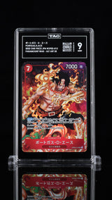 TAG 9 MINT JAPANESE ONE PIECE 2022 Portgas D. Ace OP02-013 Comic ALT ART
